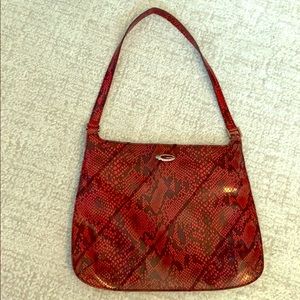 Guess snakeskin purse